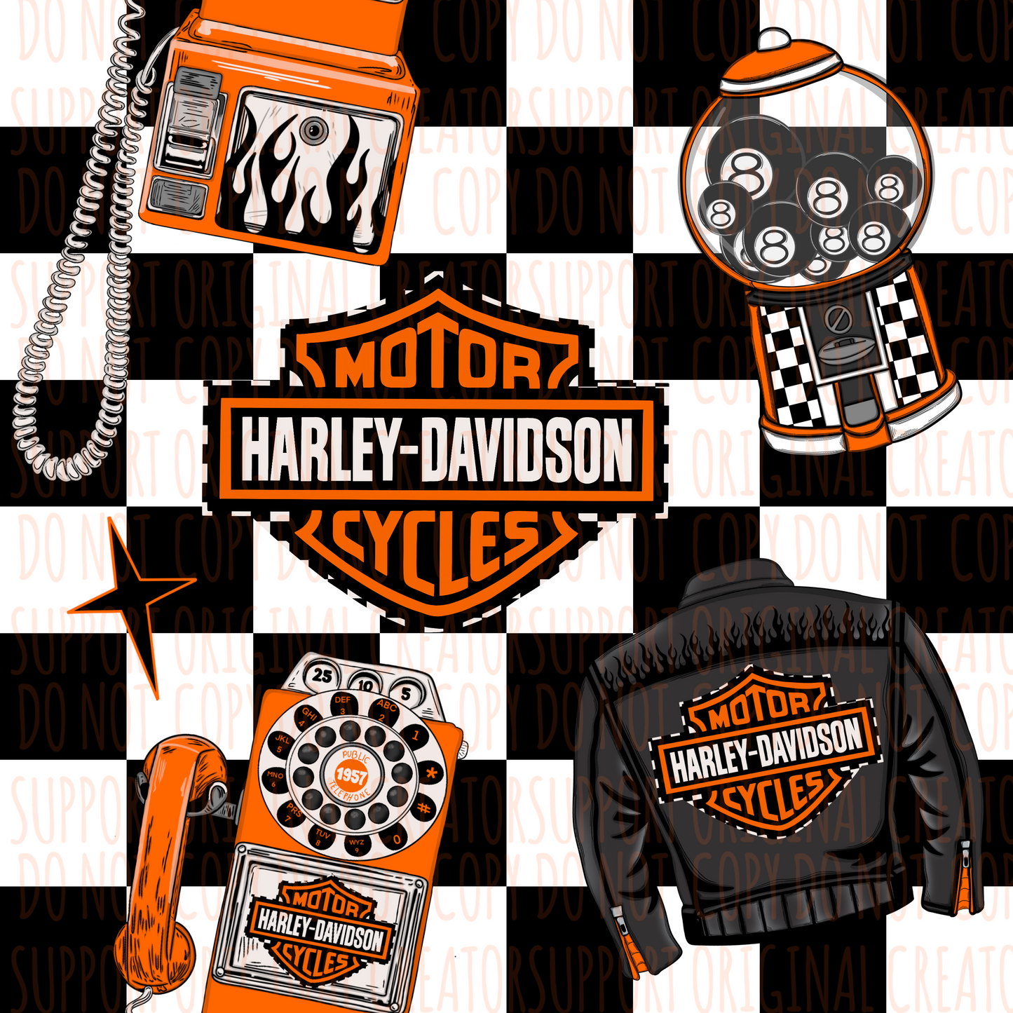 HD Jacket 8 ball Phone