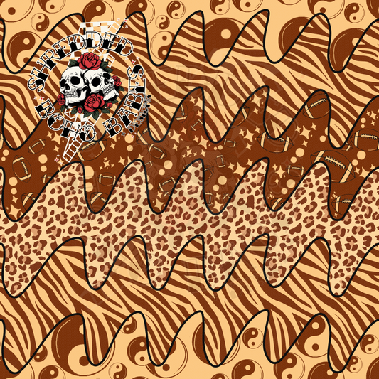 Football Yinyang Cheetah Seamless