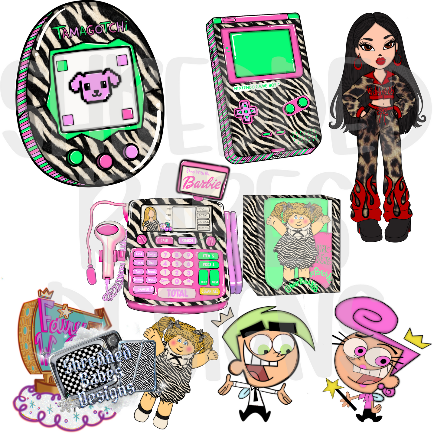 Y2K Clipart Bundle mix